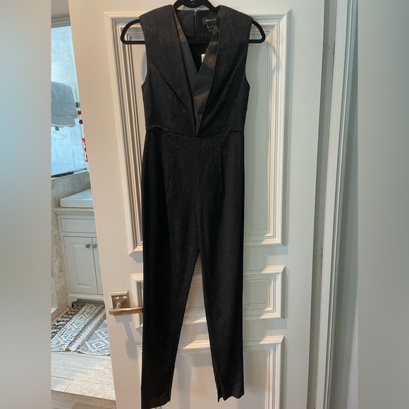 Greenwich & Mews Anthropologie Black Jumpsuit— cocktail attire. New with tags - Picture 2 of 7